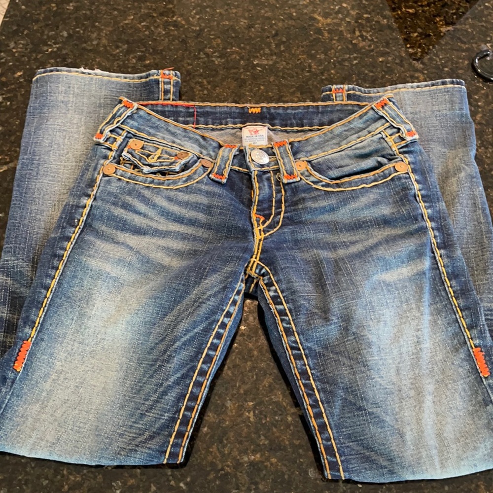 True Religion jeans, straight cut, size 27